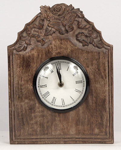 Mango Wood Wall Clock Butterfly and flower design Mango Wood Wall Clock Butterfly and flower design